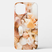Zeeschelpen achtergrond: mariene thema. Case-Mate iPhone case (Achterkant)