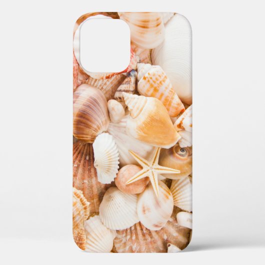 Zeeschelpen achtergrond: mariene thema. Case-Mate iPhone case (Achterkant)