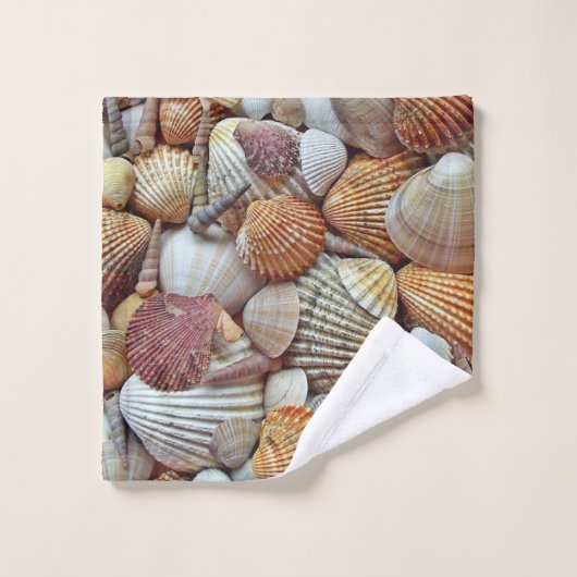 Zeeschelpen Bad Handdoek (Wasdoekje)