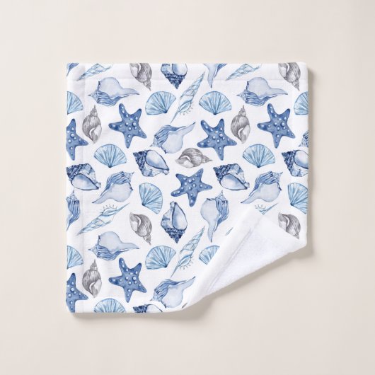 Zeeschelpen Bad Handdoek (Wasdoekje)