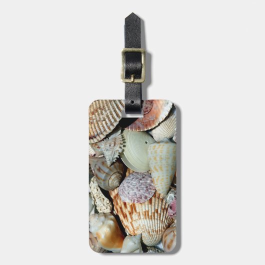 Zeeschelpen Bagagelabel (Voorkant verticaal)
