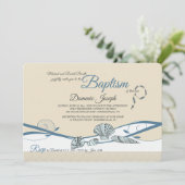 Zeeschelpen bij de Shore Invitation Kaart (Staand voorkant)