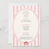 Zeeschelpen & bruiloft belletjes vrijgezellenreisp kaart (Achterkant)