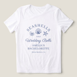 Zeeschelpen & Bruiloftsklokken Bachelorette-weeken Tri-Blend Shirt