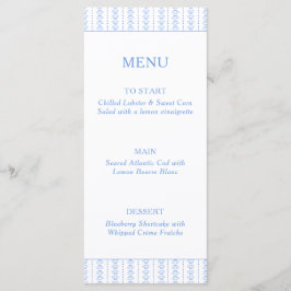 Zeeschelpen & Bruiloftsklokken Bruidsfeest Kust Menu