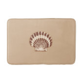 Zeeschelpen — bruin en beige badmat (Voorkant)