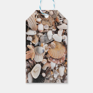 Zeeschelpen cadeau label cadeaulabel