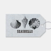  zeeschelpen cadeaulabel (Voorkant (Horizontaal))