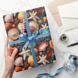Zeeschelpen Cadeaupapier
