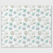 Zeeschelpen Cadeaupapier (Vlak)