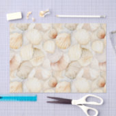 Zeeschelpen Crème Zand Ivoorstrand Trouwfeest Tissuepapier (Craft)