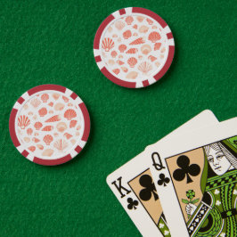 Zeeschelpen | Cute Oceaan Strand Poker Chips