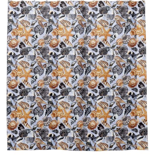 Zeeschelpen Douchegordijn (Voorkant)