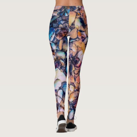 Zeeschelpen en keelschepen leggings (Achterkant)