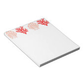 Zeeschelpen en Notitieblok van koraal (Schuin)