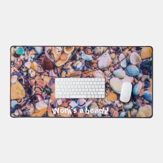 Zeeschelpen en steentjes Desk Mat (Keyboard & Muis)