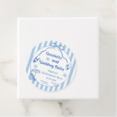 Zeeschelpen en Trouwbellen Bachelorette Feest Bedankjes Labels (In situ)