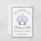 Zeeschelpen en Trouwbellen Bachelorette Reisplan Kaart (Voorkant)