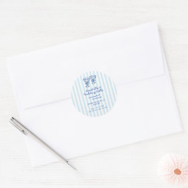 Zeeschelpen en Trouwbellen Bachelorette  Ronde Sticker
