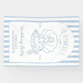 Zeeschelpen En Trouwbellen Bachelorette Spandoek (Horizontaal)
