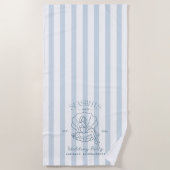 Zeeschelpen En Trouwbellen Kust Bachelorette  Strandlaken (Voorkant)