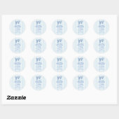 Zeeschelpen en Trouwklokken Bachelorette Ronde Sticker (Vel)
