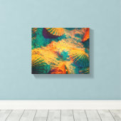Zeeschelpen en Zand Canvas Print (Insitu (Houten vloer))