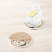 Zeeschelpen en zand Onderzetter (Zijkant)