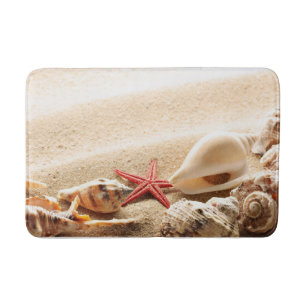 zeeschelpen en zandbadmat badmat