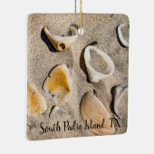 Zeeschelpen en zandduinen keramisch ornament (Rechts)