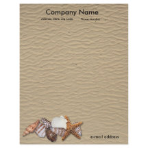 Zeeschelpen en zandstrand