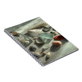 Zeeschelpen en Zee Glass Notitieboek (Rechterzijde)