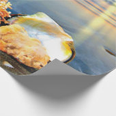 Zeeschelpen en zeesterkreeft op het strand cadeaupapier (Hoek)