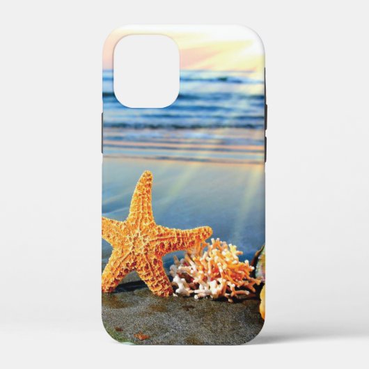 Zeeschelpen en zeesterkreeft op het strand Case-Mate iPhone case (Achterkant)