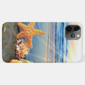 Zeeschelpen en zeesterkreeft op het strand Case-Mate iPhone case (Achterkant (horizontaal))