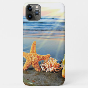 Zeeschelpen en zeesterkreeft op het strand Case-Mate iPhone case
