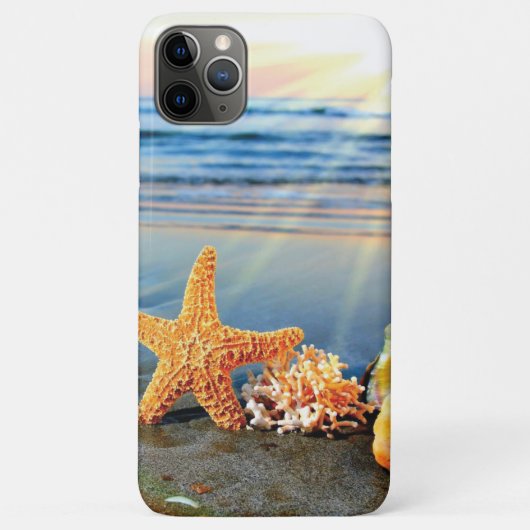 Zeeschelpen en zeesterkreeft op het strand Case-Mate iPhone case (Achterkant)