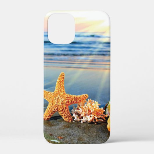 Zeeschelpen en zeesterkreeft op het strand Case-Mate iPhone case (Achterkant)
