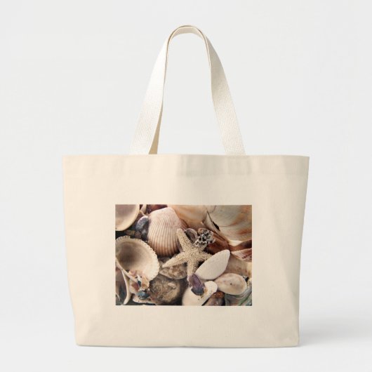 Zeeschelpen Grote Tote Bag (Voorkant)