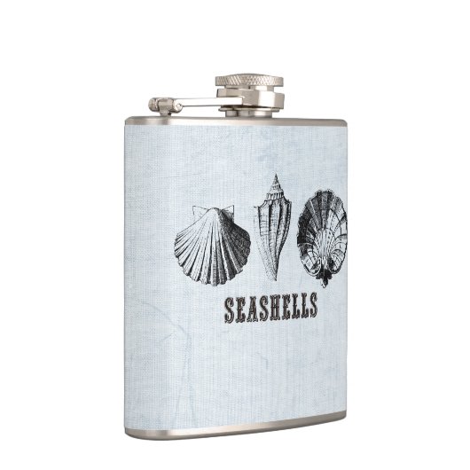  zeeschelpen heupfles (Rechts)