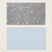 Zeeschelpen in beton visitekaartje (Voorkant /achterkant)