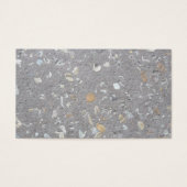 Zeeschelpen in beton visitekaartje (Voorkant)