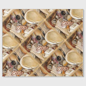 Zeeschelpen in de Atlantische Oceaan Cadeaupapier (Vlak)