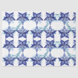 Zeeschelpen in een plons water tissuepapier