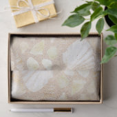 Zeeschelpen in het Zand Decoupage Tissue Paper Tissuepapier (Geschenk)