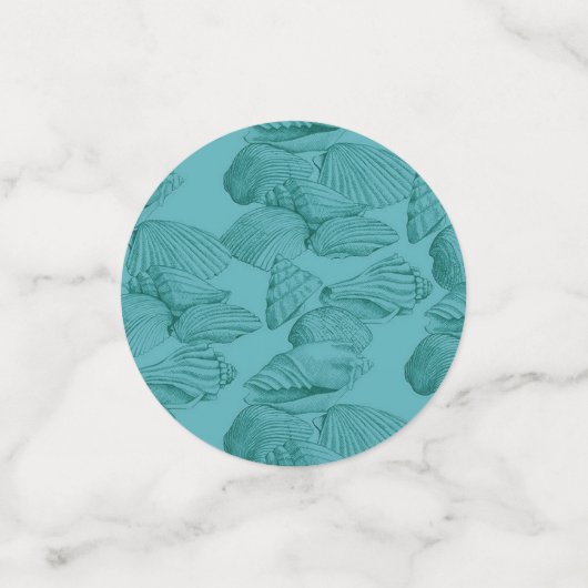 Zeeschelpen in Zandwijnbox Confetti (Kleine voorkant)