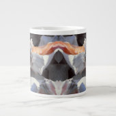 Zeeschelpen in zonlicht en schaduw grote koffiekop (Voorkant)