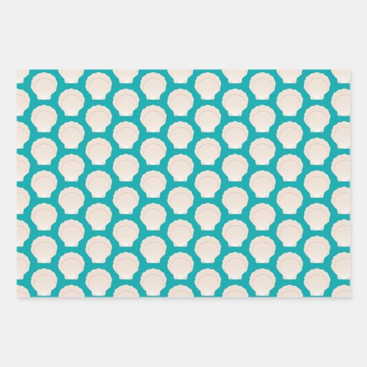 Zeeschelpen Inpakpapier Vel (Voorkant 3)