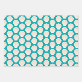 Zeeschelpen Inpakpapier Vel