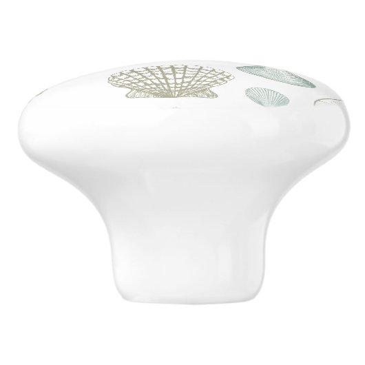 Zeeschelpen Keramische Knop (Zijkant)